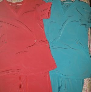 2 pair of nursing scrubs